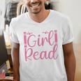 Just A Girl Who Loves To Read Book Lover Reading Books Men's V-Neck T-Shirt