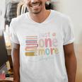 Just One More Chapter Artistic Pastel Book Lover Vibe Men's V-Neck T-Shirt