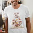 Just One More Chapter Book Lovers Floral Men's V-Neck T-Shirt Just One More Chapter Book Lovers Floral Men's V-Neck T-Shirt