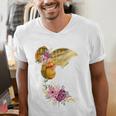 And Into The Library She Goes Book Lover Reading Bookworm Men's V-Neck T-Shirt