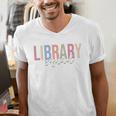Library Squad Librarian Book Lover Bookworm Men's V-Neck T-Shirt Library Squad Librarian Book Lover Bookworm Men's V-Neck T-Shirt