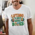 Lifting To Hold More Books Weightlifting Workout Gym Lover Men's V-Neck T-Shirt Lifting To Hold More Books Weightlifting Workout Gym Lover Men's V-Neck T-Shirt