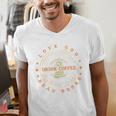 Love God Drink Coffee Read Books Lovers Vintage Men's V-Neck T-Shirt