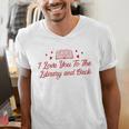I Love You To The Library And Back Book Lover Quote Men's V-Neck T-Shirt