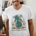 Magical Book Dragon Fantasy Reading Enthusiast Art Men's V-Neck T-Shirt Magical Book Dragon Fantasy Reading Enthusiast Art Men's V-Neck T-Shirt