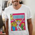 Marvel Universe Classic Dazzler Vintage Comic Book Cover Men's V-Neck T-Shirt