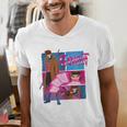 Marvel X-Men '97 Vintage Classic Gambit Comic Book Panels Men's V-Neck T-Shirt