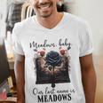 Meadows Baby Our Last Name Is Meadows Dark Romance Smut Book Men's V-Neck T-Shirt