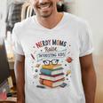 Nerdy Moms Raise Interesting Kids Books Science Men's V-Neck T-Shirt