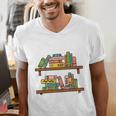 I Have NO Shelf Control Book Lover Men's V-Neck T-Shirt