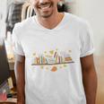I Have No Shelf Control Witty Book Lover Artwork Men's V-Neck T-Shirt