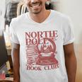 North Pole Book Club Christmas Men's V-Neck T-Shirt North Pole Book Club Christmas Men's V-Neck T-Shirt