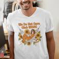 We Do Not Care Club WDNC Reading Book Boho Floral Men's V-Neck T-Shirt