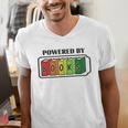 Powered By Books Bookworm Librarian Reading Men's V-Neck T-Shirt