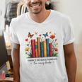 There Is No Such Thing As Too Many Books Shirts Bookish Men's V-Neck T-Shirt