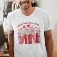 Read Your Heart Out Teacher Valentines Day Reading Book Men's V-Neck T-Shirt Read Your Heart Out Teacher Valentines Day Reading Book Men's V-Neck T-Shirt