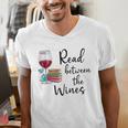 Read Between The Wines Im Just a Girl Who Loves Books & Wine Men's V-Neck T-Shirt Read Between The Wines Im Just a Girl Who Loves Books & Wine Men's V-Neck T-Shirt