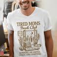 Reading Book Lover Bookish Motherhood Tired Moms Book Club Men's V-Neck T-Shirt Reading Book Lover Bookish Motherhood Tired Moms Book Club Men's V-Neck T-Shirt