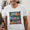 Reading And Bookcase Magic Book Premium Men's V-Neck T-Shirt
