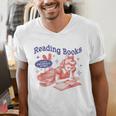 Reading Books I Can't Emotionally Handle Book Lover Men's V-Neck T-Shirt