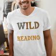 Reading Lover Apparel Wild About Reading Reading Books Men's V-Neck T-Shirt Reading Lover Apparel Wild About Reading Reading Books Men's V-Neck T-Shirt
