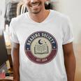 Reading Society Est 2024 Vintage Book Club Men's V-Neck T-Shirt