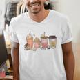 Reading Tea Coffee And Books Men's V-Neck T-Shirt Reading Tea Coffee And Books Men's V-Neck T-Shirt