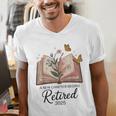 Retired 2025 A New Chapter Begins Retirement Teacher Book Men's V-Neck T-Shirt Retired 2025 A New Chapter Begins Retirement Teacher Book Men's V-Neck T-Shirt