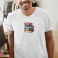 Retro Sometimes I Think I Read Too Much For Book Lover Men's V-Neck T-Shirt