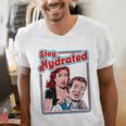 Retro Vampire Book Cover Style Stay Hydrated Halloween Men's V-Neck T-Shirt
