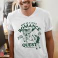 Romance Novel Smut Book Lover Bookish Bibliophile Men's V-Neck T-Shirt Romance Novel Smut Book Lover Bookish Bibliophile Men's V-Neck T-Shirt