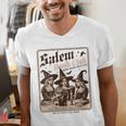 Salem Book Club Bookish Halloween Retro Salem Witch Book Men's V-Neck T-Shirt Salem Book Club Bookish Halloween Retro Salem Witch Book Men's V-Neck T-Shirt