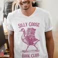 Silly Goose Book Club Men's V-Neck T-Shirt