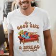 Smut Reader Be A Good Girl & Spread Those Pages Spicy Book Men's V-Neck T-Shirt Smut Reader Be A Good Girl & Spread Those Pages Spicy Book Men's V-Neck T-Shirt