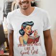 Smutty Spicy Book Reader Spread Those Pages Like A Good Girl Men's V-Neck T-Shirt