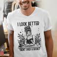 Smutty Spicy Book Smut Reader I Look Better Bent Over A Book Men's V-Neck T-Shirt Smutty Spicy Book Smut Reader I Look Better Bent Over A Book Men's V-Neck T-Shirt