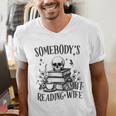 Somebody's Smut Reading Wife Smutty Book Lovers Men's V-Neck T-Shirt