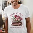 Spicy Books Spread Those Pages Like A Good Girl Dark Romance Men's V-Neck T-Shirt