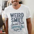 Spicy Romance Book Reader Fan Weird Smut Social Club Men's V-Neck T-Shirt Spicy Romance Book Reader Fan Weird Smut Social Club Men's V-Neck T-Shirt