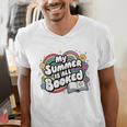 My Summer Is All Booked Book Reading Summer Reading For Men Women Men's V-Neck T-Shirt