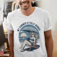 My Summer Is Fully Booked Fun Girls Summer Book Lovers Men's V-Neck T-Shirt