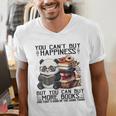 Teacher Bookworm Book Lover Panda Reading Book Librarian Tee Men's V-Neck T-Shirt