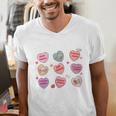 Things I Do On Valentines's Day Book Lover Candy Heart Men's V-Neck T-Shirt