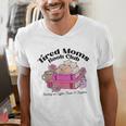 Tired Moms Book Club Running On Coffee Chaos And Chapter Cat Men's V-Neck T-Shirt Tired Moms Book Club Running On Coffee Chaos And Chapter Cat Men's V-Neck T-Shirt