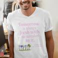 Tomorrow Is Fresh Anne Of Green Gables Book Quote Shirt Premium Tri-Blend Men's V-Neck T-Shirt