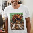 History Month Black Afro Girl Women Book Lovers Floral Men's V-Neck T-Shirt History Month Black Afro Girl Women Book Lovers Floral Men's V-Neck T-Shirt