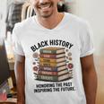 History Month Teacher Reading Book Lover Floral Stack Premium Tri-Blend Men's V-Neck T-Shirt History Month Teacher Reading Book Lover Floral Stack Premium Tri-Blend Men's V-Neck T-Shirt