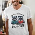 I Tried To Form Gang But It Turned Into A Book Club Reading Men's V-Neck T-Shirt I Tried To Form Gang But It Turned Into A Book Club Reading Men's V-Neck T-Shirt