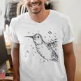 Tucson Festival Of Books TFOB 2010 Hummingbird Mascot Men's V-Neck T-Shirt