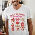 Valentines Reading Book Lover All Booked For Valentine's Day Men's V-Neck T-Shirt Valentines Reading Book Lover All Booked For Valentine's Day Men's V-Neck T-Shirt